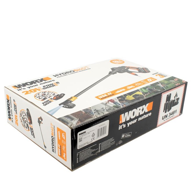 WORX 20V Cordless Hydroshot Pressure Washer Set WG620E 13