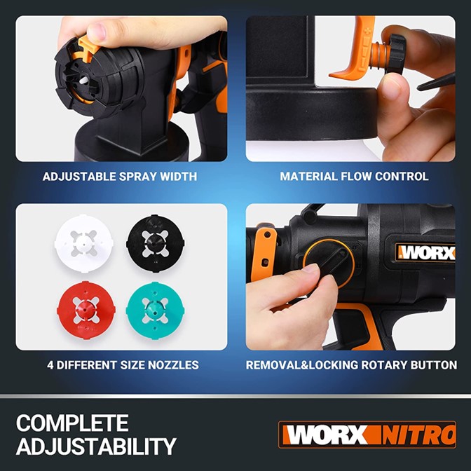 WORX 20V Cordless Nitro Paint Sprayer WX020.9 3