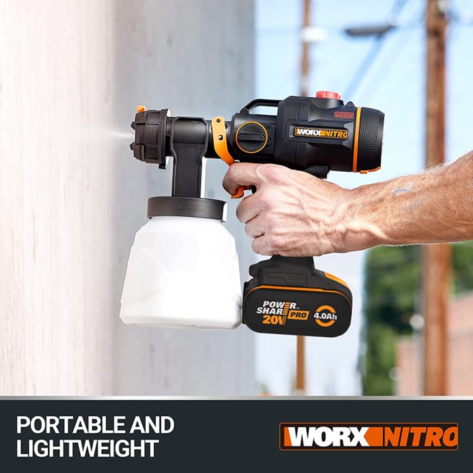 WORX 20V Cordless Nitro Paint Sprayer WX020.9 5