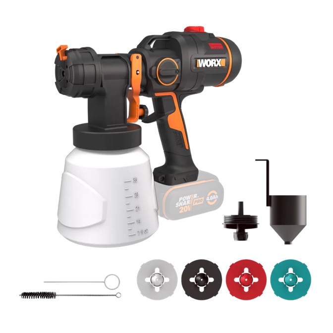 WORX 20V Cordless Nitro Paint Sprayer WX020.9