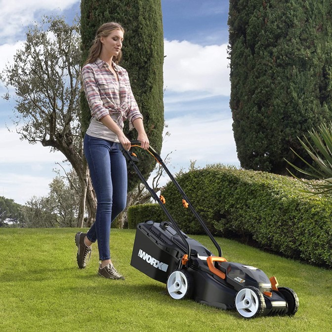 WORX 40V Cordless 40cm Lawn Mower Set WG743E 6