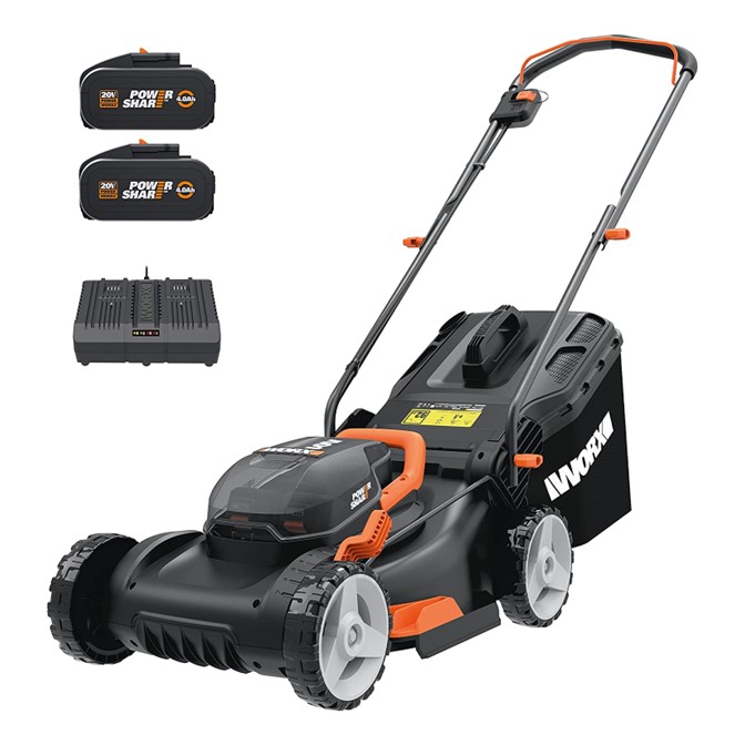WORX 40V Cordless 40cm Lawn Mower Set WG743E WORX 40V Cordless 40cm Lawn Mower Kit WG743E