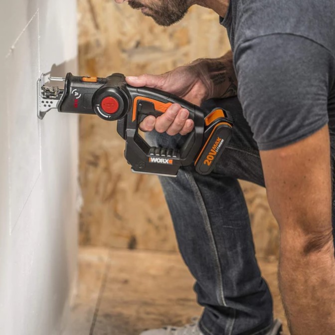 WORX 20V Cordless AXIS 2-in-1 Jigsaw Reciprocating Saw 7